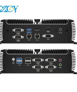 I7-1165G7 Intel PC Mini fanless IPC công nghiệp xcy x89 6x Com RS232 RS485 2X Mini PCIe Wifi Sim 4G LTE Can-bus Windows Linux